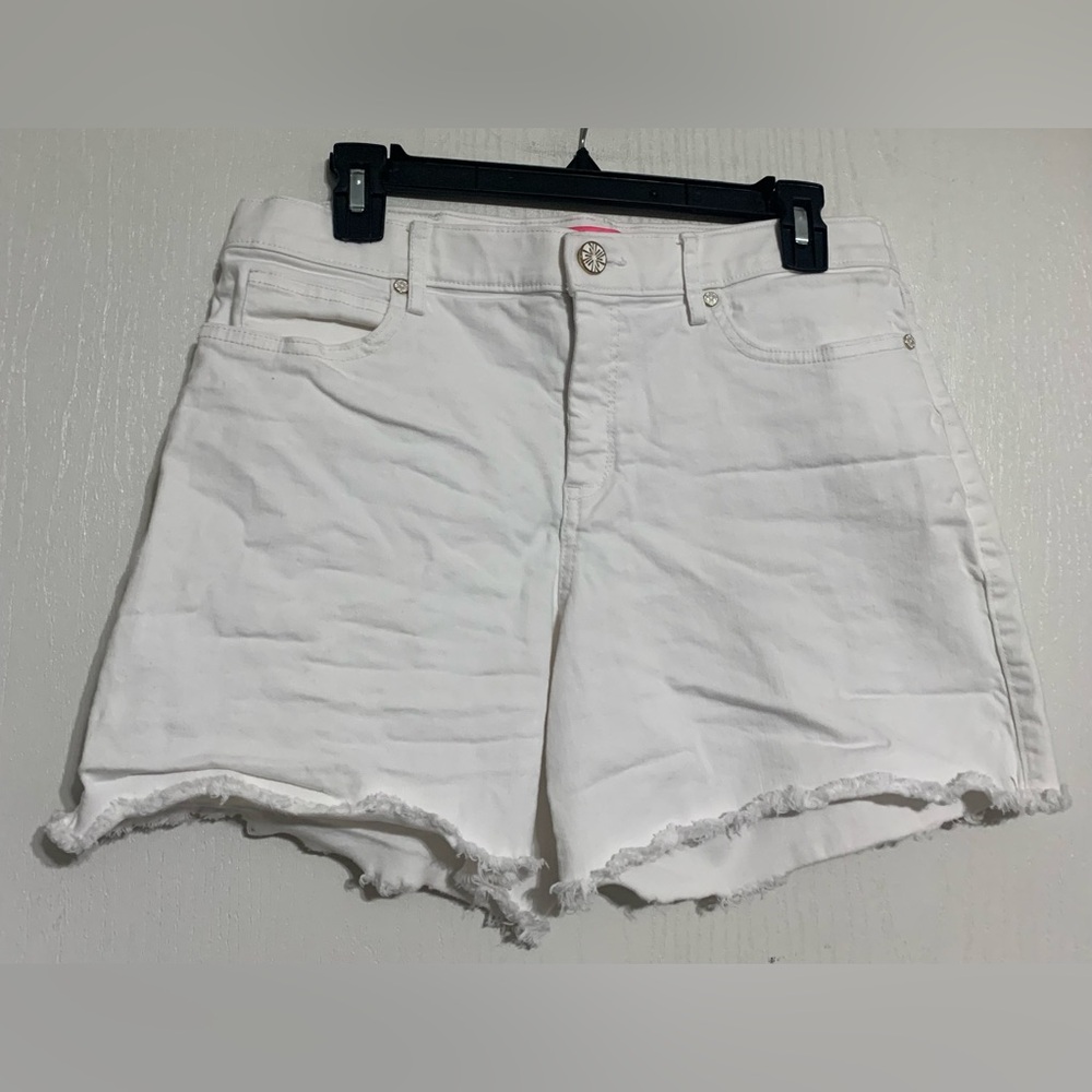 Lilly Pulitzer White Jennica Denim Shorts